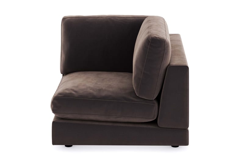 Arken 1-sits Hörnmodul i Sammet - Brun - Möbler - Soffa - Modulsoffa - Hörnmodul
