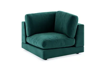 Arken 1-sits Hörnmodul i Sammet - Grön - Möbler - Soffa - Modulsoffa - Hörnmodul