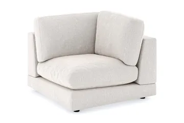 Arken 1-sits Hörnmodul i Sammet - Krämvit - Möbler - Soffa - Modulsoffa - Hörnmodul