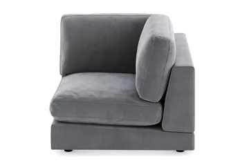 Arken 1-sits Hörnmodul i Sammet - Ljusgrå - Möbler - Soffa - Modulsoffa - Hörnmodul