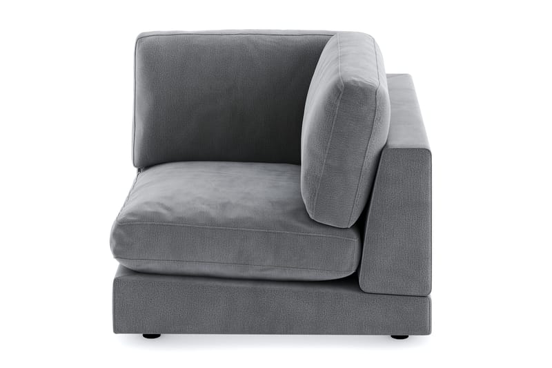 Arken 1-sits Hörnmodul i Sammet - Ljusgrå - Möbler - Soffa - Modulsoffa - Hörnmodul