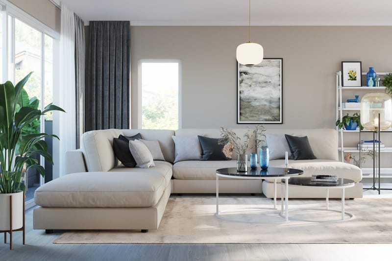 Arken 1-sits Hörnmodul i Tyg - Beige - Möbler - Soffa - Modulsoffa - Hörnmodul