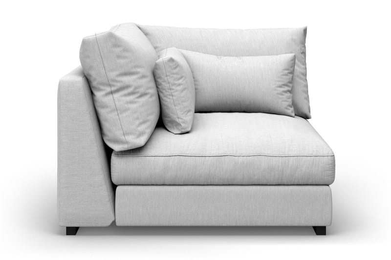Dubai 1-sits Extra Djup Hörnmodul för Modulsoffa i Tyg - Ljusgrå - Möbler - Soffa - Modulsoffa - Hörnmodul