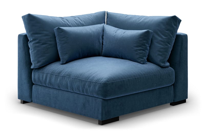 Dubai Hörnmodul Sammet - Blå - Möbler - Soffa - Modulsoffa - Hörnmodul