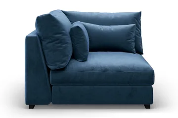 Dubai Hörnmodul Sammet Extra Djup - Blå - Möbler - Soffa - Modulsoffa - Hörnmodul