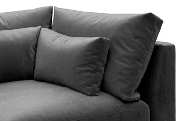Dubai Hörnmodul Sammet Extra Djup - Mörkgrå - Möbler - Soffa - Modulsoffa - Hörnmodul