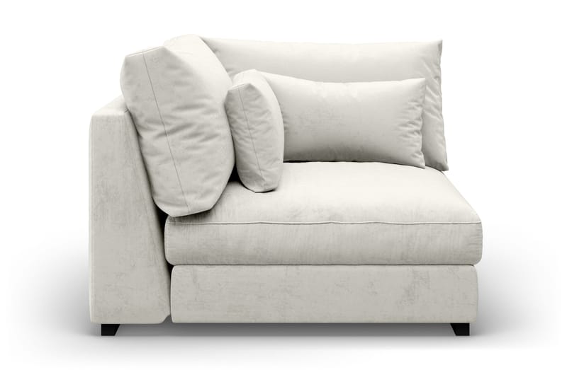 Dubai Hörnmodul Sammet Extra Djup - Vit - Möbler - Soffa - Modulsoffa - Hörnmodul