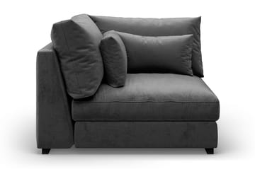 Dubai Hörnmodul Sammet - Mörkgrå - Möbler - Soffa - Modulsoffa - Hörnmodul