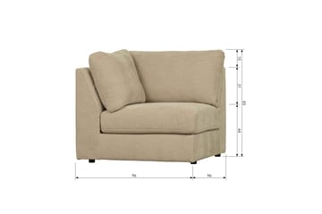 Kielstra Hörnmodul - Sand - Möbler - Soffa - Modulsoffa - Hörnmodul