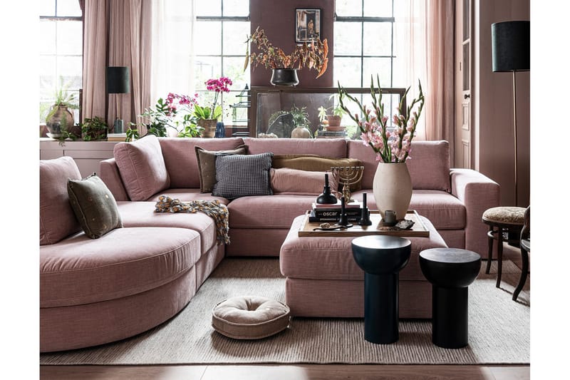 Kielstra Hörnmodul Vänster - Rosa - Möbler - Soffa - Modulsoffa - Hörnmodul