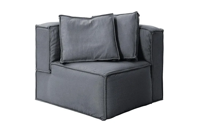 Oceanis Hörnmodul/armstödsmodul höger - Ljusgrå - Möbler - Soffa - Modulsoffa - Hörnmodul