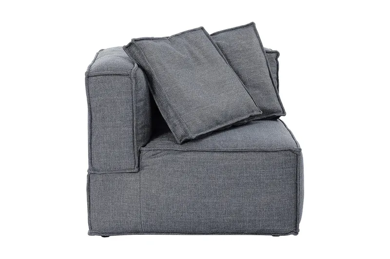 Oceanis Hörnmodul/armstödsmodul höger - Mörkgrå - Möbler - Soffa - Modulsoffa - Övriga moduler till modulsoffa