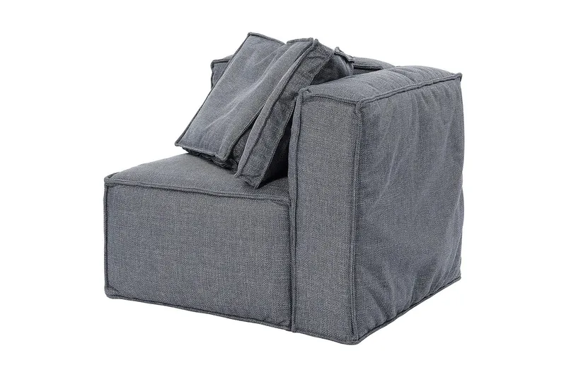 Oceanis Hörnmodul/armstödsmodul höger - Mörkgrå - Möbler - Soffa - Modulsoffa - Övriga moduler till modulsoffa