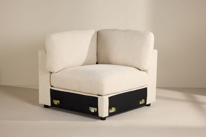 Hörnmodul Salerno i Tyg - Beige - Möbler - Soffa - Modulsoffa - Hörnmodul