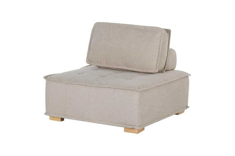 Hörnsoffa Tibro Beige/ljust trä - Beige/ljust trä - Möbler - Soffa - Modulsoffa - Komplett modulsoffa
