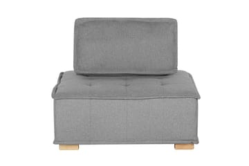 Hörnsoffa Tibro Grå/ljust trä - Grå/ljust trä - Möbler - Soffa - Modulsoffa - Komplett modulsoffa