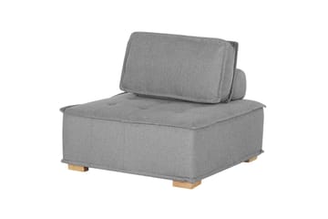 Hörnsoffa Tibro Grå/ljust trä - Grå/ljust trä - Möbler - Soffa - Modulsoffa - Komplett modulsoffa
