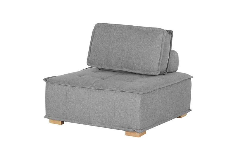 Hörnsoffa Tibro Grå/ljust trä - Grå/ljust trä - Möbler - Soffa - Modulsoffa - Komplett modulsoffa