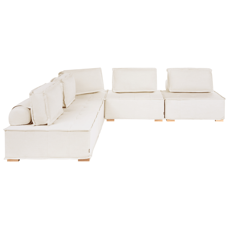 Hörnsoffa Tibro Högervänd, Off-White
