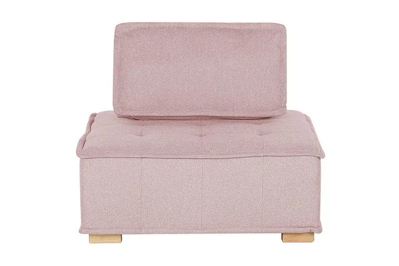 Hörnsoffa Tibro Rosa/ljust trä - Rosa/ljust trä - Möbler - Soffa - Modulsoffa - Komplett modulsoffa