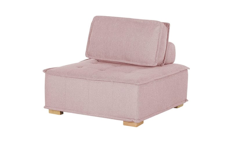 Hörnsoffa Tibro Rosa/ljust trä - Rosa/ljust trä - Möbler - Soffa - Modulsoffa - Komplett modulsoffa