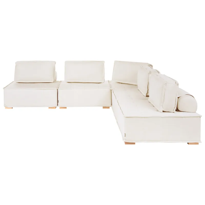 Hörnsoffa Tibro Vänstervänd, Off-white