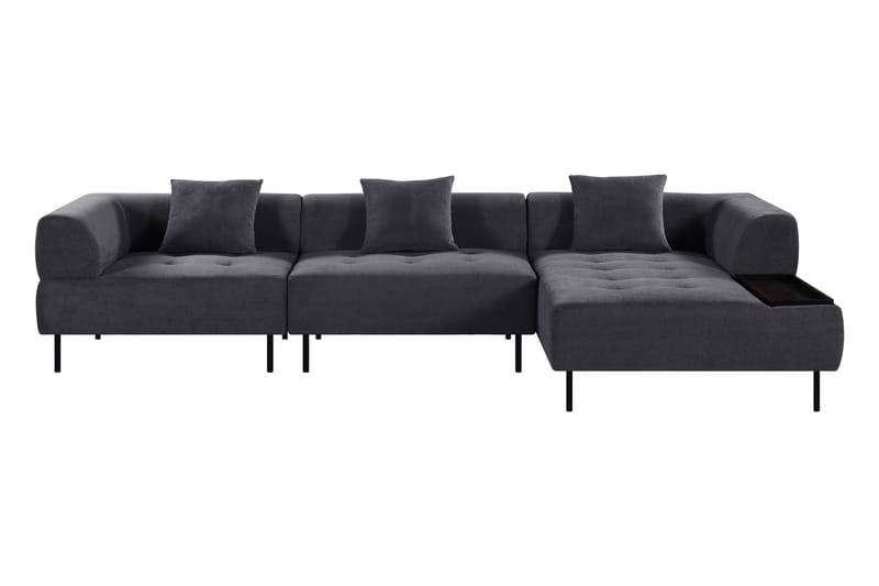 3-sits Modulsoffa Bunbury Divan Höger - Blå - Komplett modulsoffa