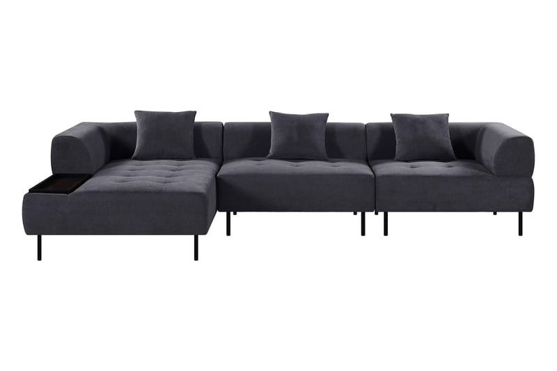 3-sits Modulsoffa Bunbury Divan Vänster - Blå - Komplett modulsoffa