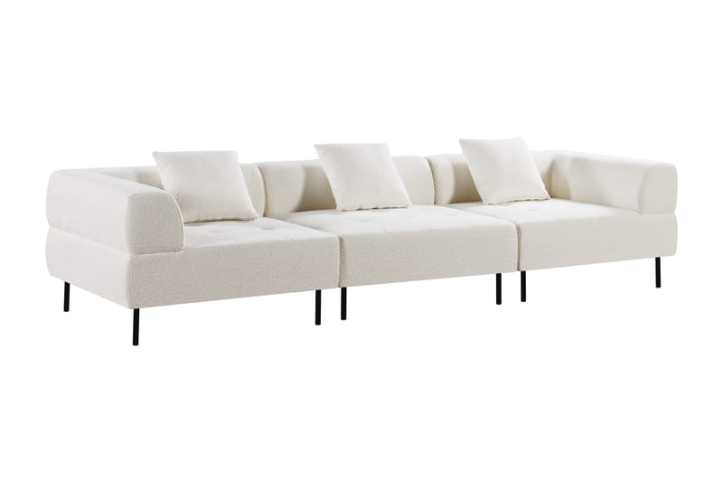 3-sits Modulsoffa Bunbury - Vit - Komplett modulsoffa