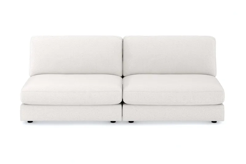 Arken 4-sits Modulsoffa i Bouclé, Vit