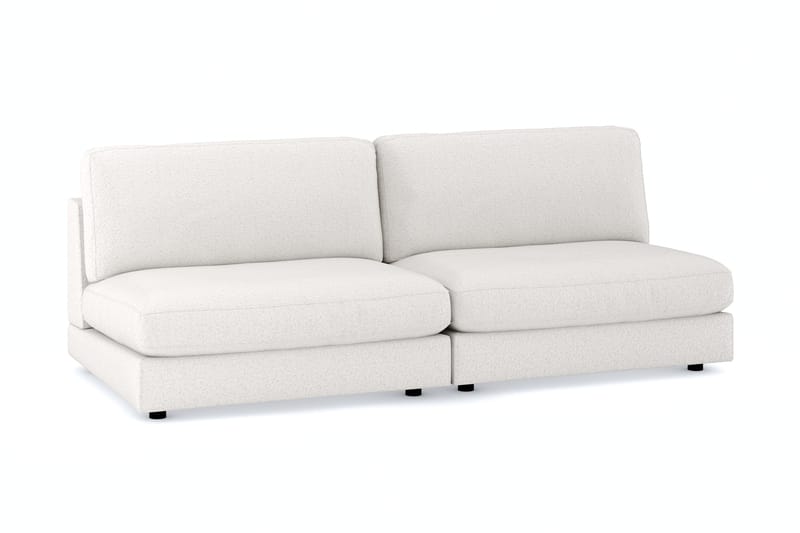 Arken 4-sits Modulsoffa i Bouclé - Vit - Möbler - Soffa - Modulsoffa - Komplett modulsoffa