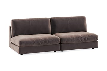 Arken 4-sits Modulsoffa i Sammet - Brun - Möbler - Soffa - Modulsoffa - Komplett modulsoffa