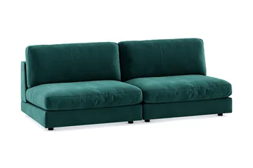 Arken 4-sits Modulsoffa i Sammet - Grön - Möbler - Soffa - Modulsoffa - Komplett modulsoffa