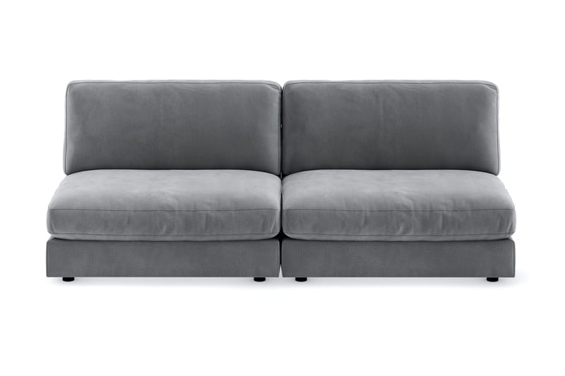 Arken 4-sits Modulsoffa i Sammet - Ljusgrå - Möbler - Soffa - Modulsoffa - Komplett modulsoffa