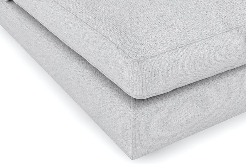 Arken 6-sits Vändbar L-formad Modulhörnsoffa med Divan + Fotpall i Tyg - Ljusgrå - Möbler - Soffa - Modulsoffa - Komplett modulsoffa