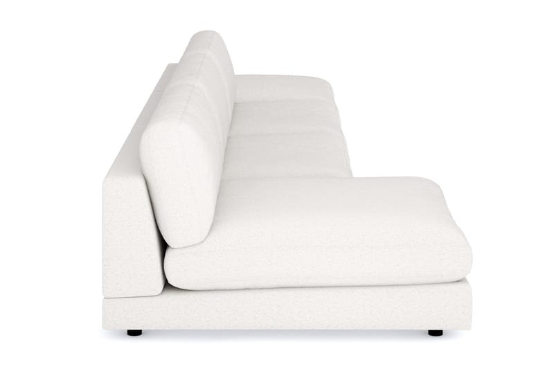 Arken 6-sits Vändbar U-formad Modulsoffa med Divan + Fotpall i Bouclé - Vit - Möbler - Soffa - Modulsoffa - Komplett modulsoffa