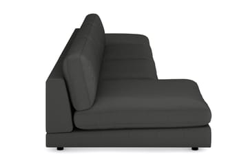 Arken 6-sits Vändbar U-formad Modulsoffa med Divan + Fotpall i Manchester - Mörkgrå - Möbler - Soffa - Modulsoffa - Komplett modulsoffa