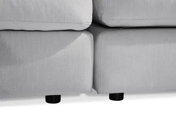 Arken 6-sits Vändbar U-formad Modulsoffa med Divan + Fotpall i Tyg - Grå - Möbler - Soffa - Modulsoffa - Komplett modulsoffa