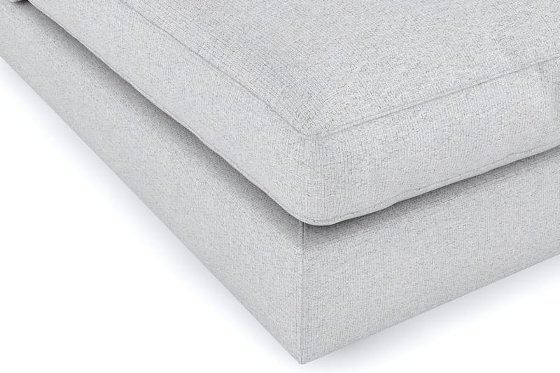 Arken 6-sits Vändbar U-formad Modulsoffa med Divan + Fotpall i Tyg - Ljusgrå - Möbler - Soffa - Modulsoffa - Komplett modulsoffa