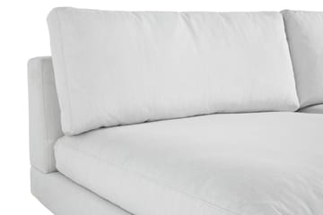 Arken 6-sits Vändbar U-formad Modulsoffa med Divan + Fotpall i Tyg - Ljusgrå - Möbler - Soffa - Modulsoffa - Komplett modulsoffa