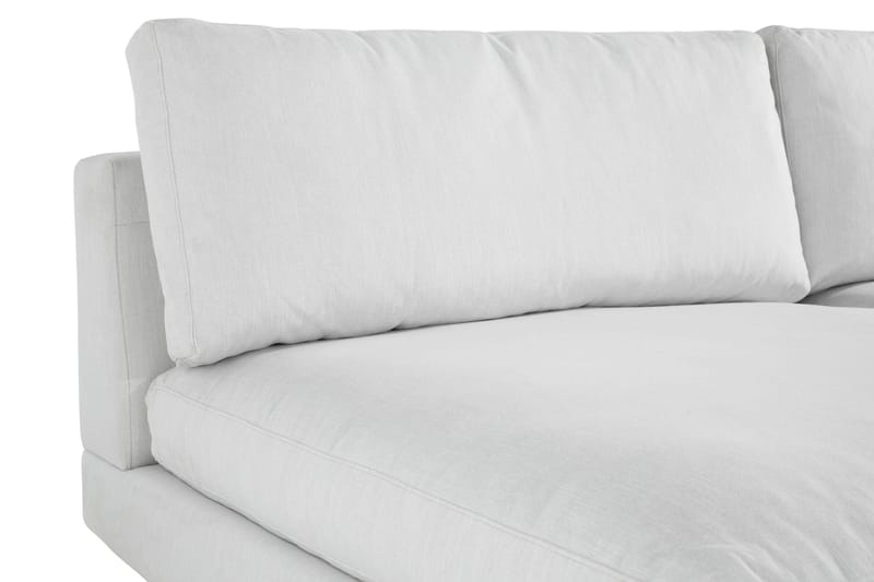 Arken 6-sits Vändbar U-formad Modulsoffa med Divan + Fotpall i Tyg - Ljusgrå - Möbler - Soffa - Modulsoffa - Komplett modulsoffa