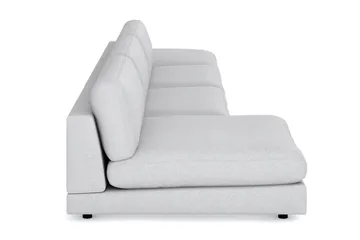 Arken 6-sits Vändbar U-formad Modulsoffa med Divan + Fotpall i Tyg - Ljusgrå - Möbler - Soffa - Modulsoffa - Komplett modulsoffa