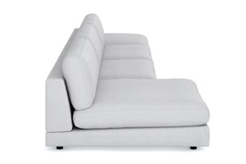 Arken 6-sits Vändbar U-formad Modulsoffa med Divan + Fotpall i Tyg - Ljusgrå - Möbler - Soffa - Modulsoffa - Komplett modulsoffa