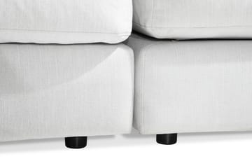 Arken 6-sits Vändbar U-formad Modulsoffa med Divan + Fotpall i Tyg - Ljusgrå - Möbler - Soffa - Modulsoffa - Komplett modulsoffa