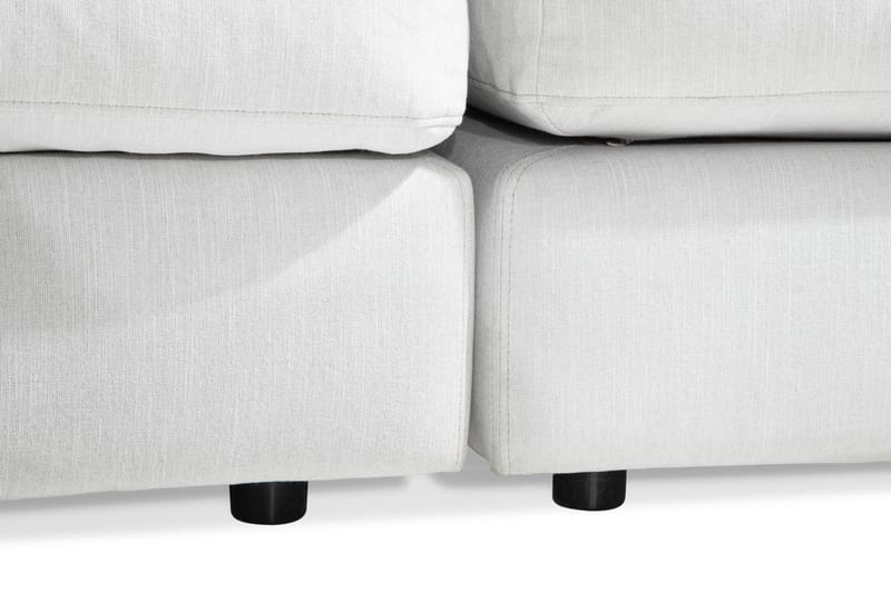 Arken 6-sits Vändbar U-formad Modulsoffa med Divan + Fotpall i Tyg - Ljusgrå - Möbler - Soffa - Modulsoffa - Komplett modulsoffa