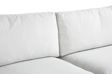 Arken 6-sits Vändbar U-formad Modulsoffa med Divan + Fotpall i Tyg - Ljusgrå - Möbler - Soffa - Modulsoffa - Komplett modulsoffa