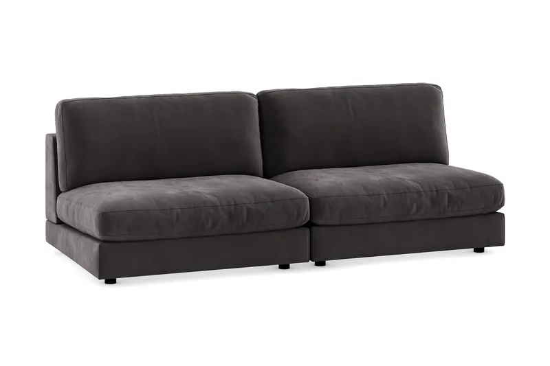 Arken Modulsoffa 3-sits Sammet - Mörkgrå - Möbler - Soffa - Modulsoffa - Komplett modulsoffa