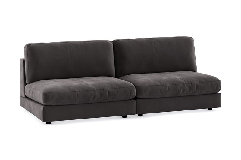 Arken Modulsoffa 3-sits Sammet - Mörkgrå - Möbler - Soffa - Modulsoffa - Komplett modulsoffa