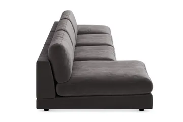 Arken U-modulsoffa med Divan Vändbar Sammet - Mörkgrå - Möbler - Soffa - Modulsoffa - Komplett modulsoffa