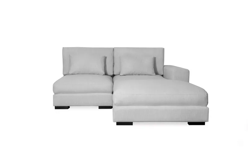 Dubai Divansoffa Höger - Ljusgrå - Möbler - Soffa - Modulsoffa - Komplett modulsoffa